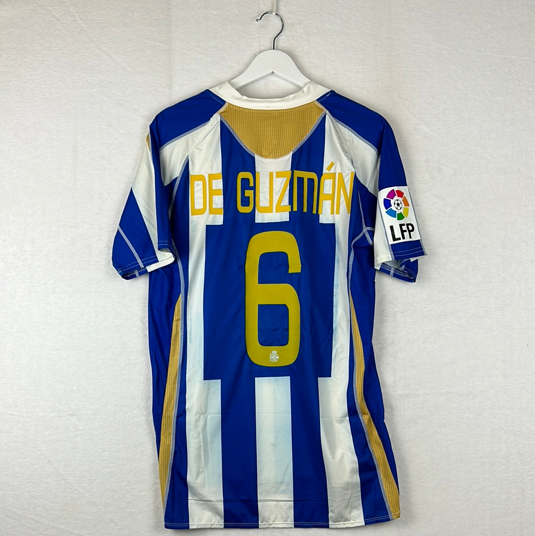 Deportivo La Coruna 2007/2008 Player Issue Home Shirt - De Guzman 6