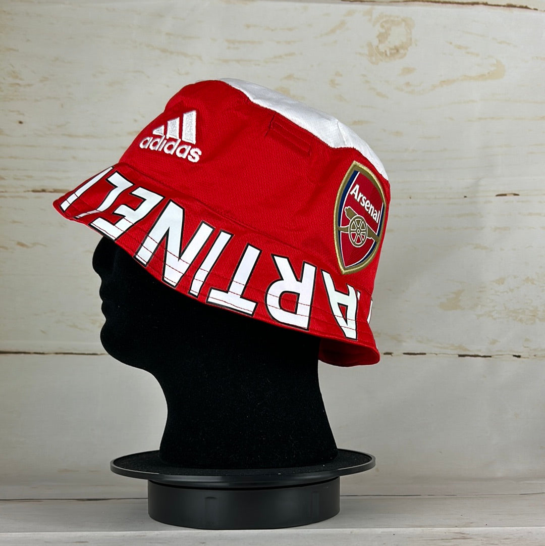 Arsenal 2022/2023 Upcycled Home Shirt Bucket Hat