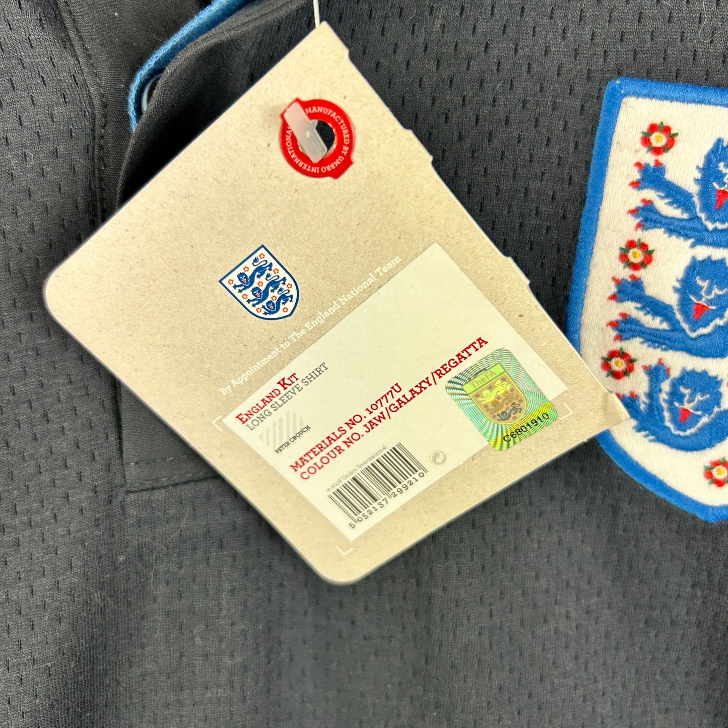 England 2012 Player Issue Away Shirt - Crouch 9