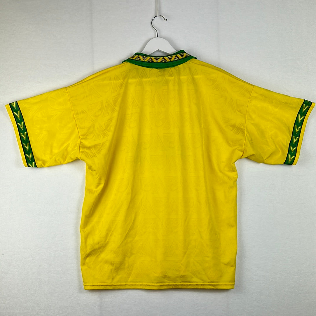 Norwich City 1994-1995-1996 Home Shirt Back