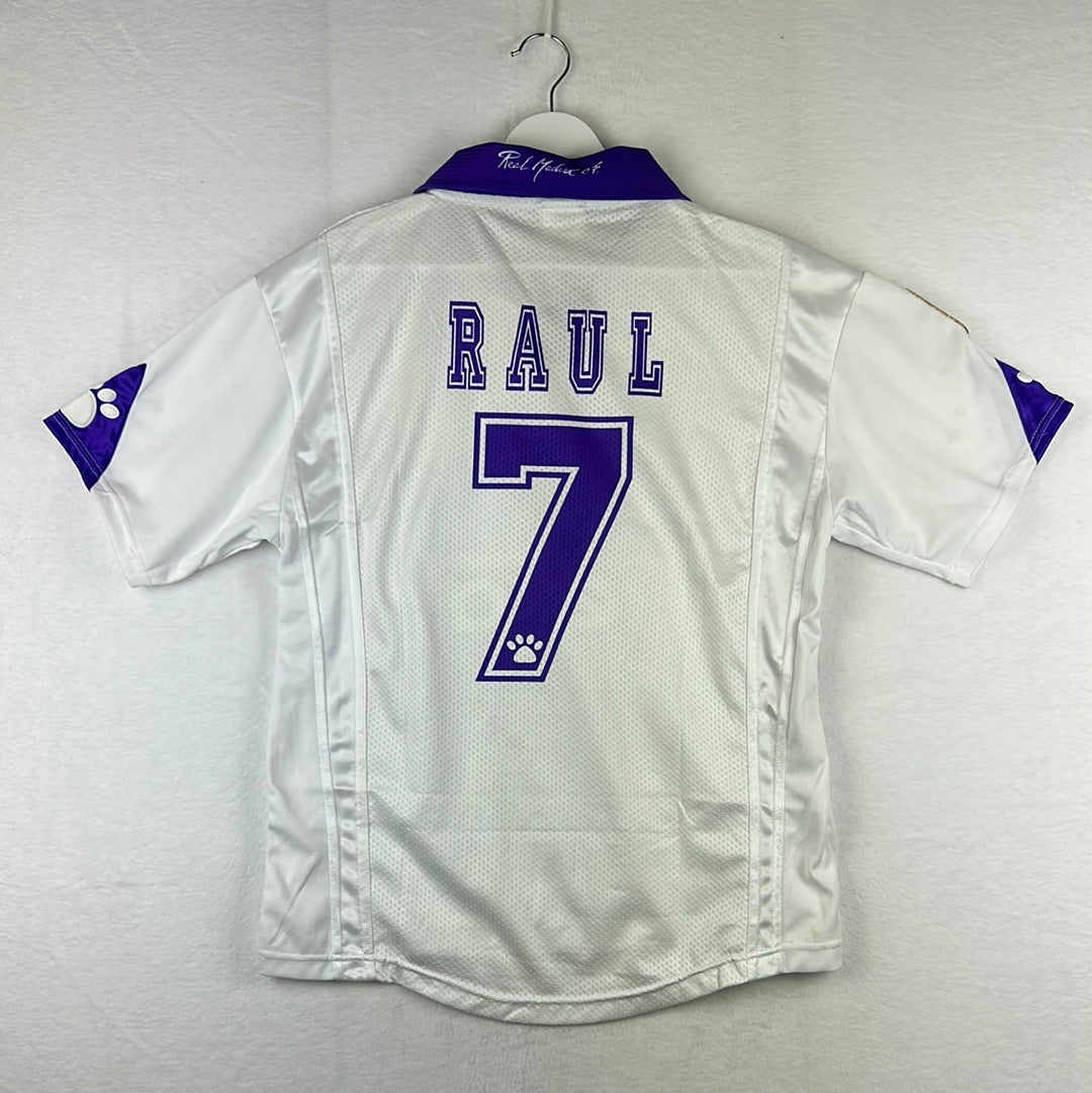 Real Madrid 1997/1998 Home Shirt - Raul 7 - Front Signed