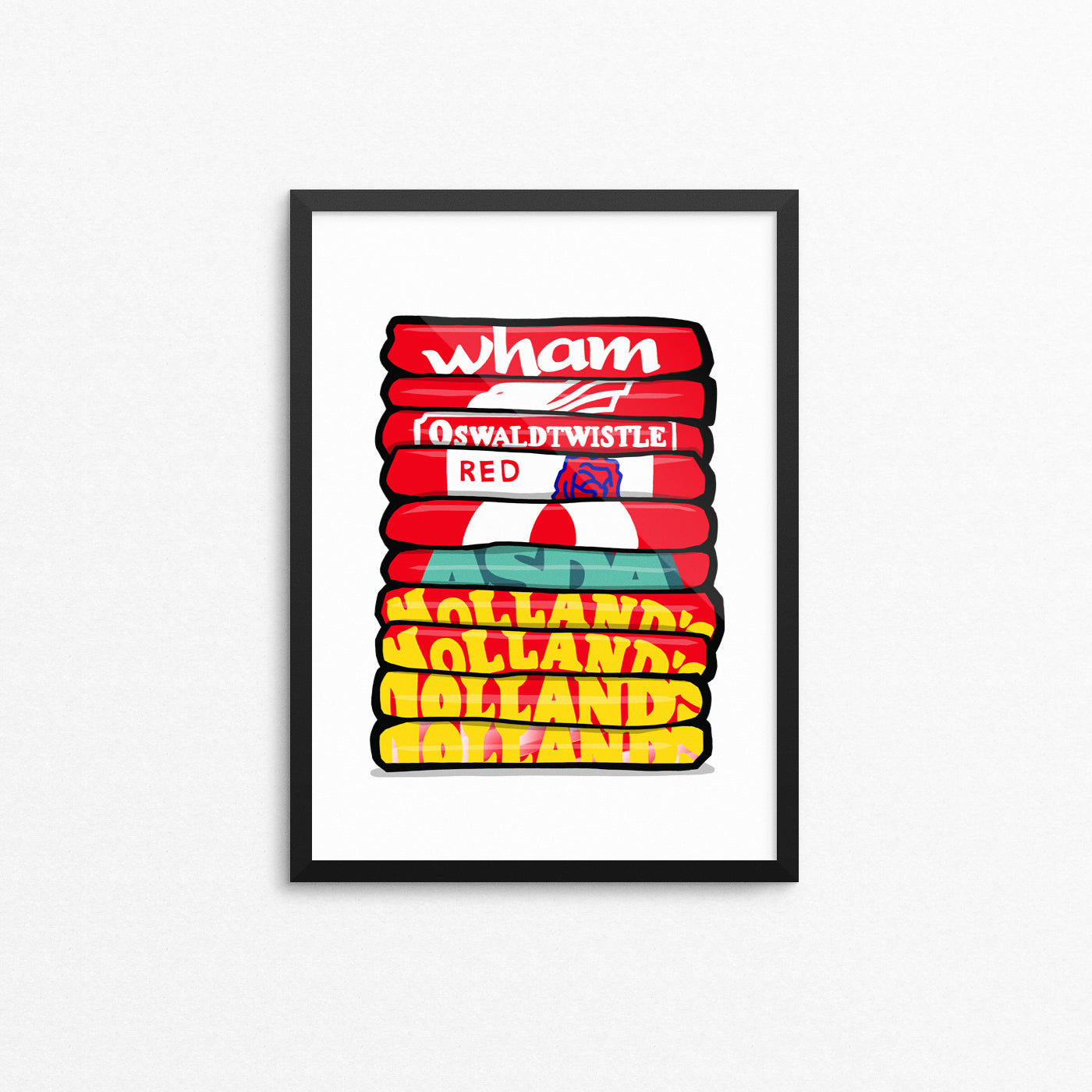 Accrington Shirt Stack Print