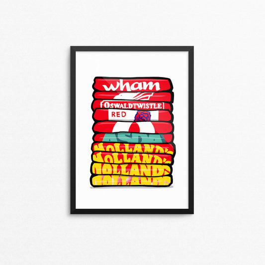 Accrington Shirt Stack Print