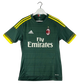 AC Milan 2015-16 Third Shirt front - a dark green shirt with yellow trim