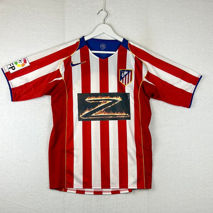 Atletico Madrid 2004/2005 Match Worn Home Shirt - Garcia Calvo 5 - Z