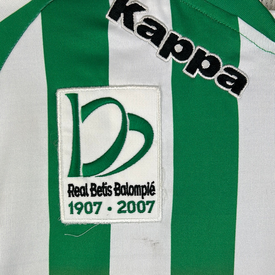 Real Betis 2007/2008 Match Worn Home Shirt - Lima 22