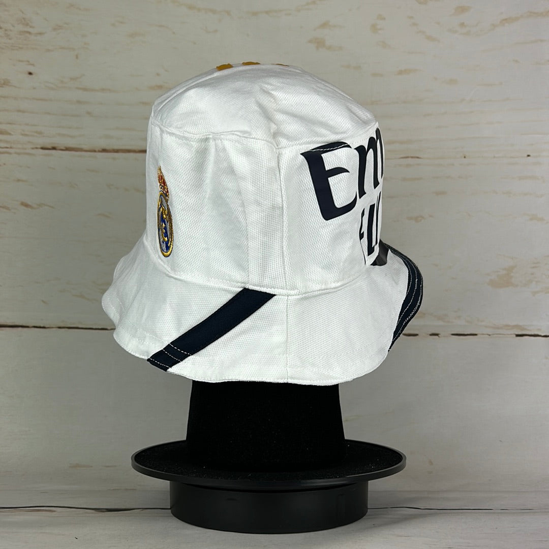 Real Madrid 2023-2024 Upcycled Home Shirt Bucket Hat *9 Side