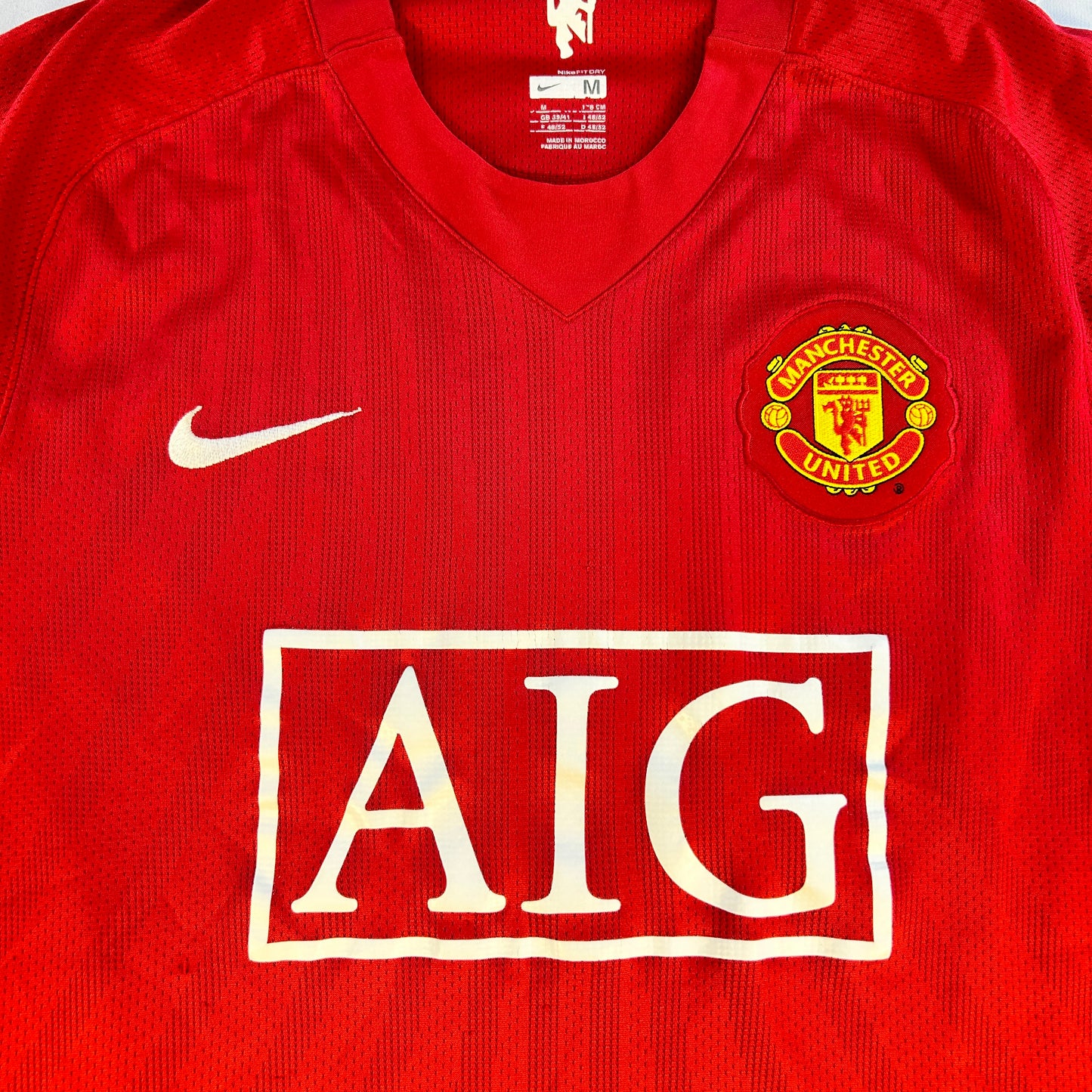 Manchester United 2007/2008 Home Shirt - Medium - Berbatov