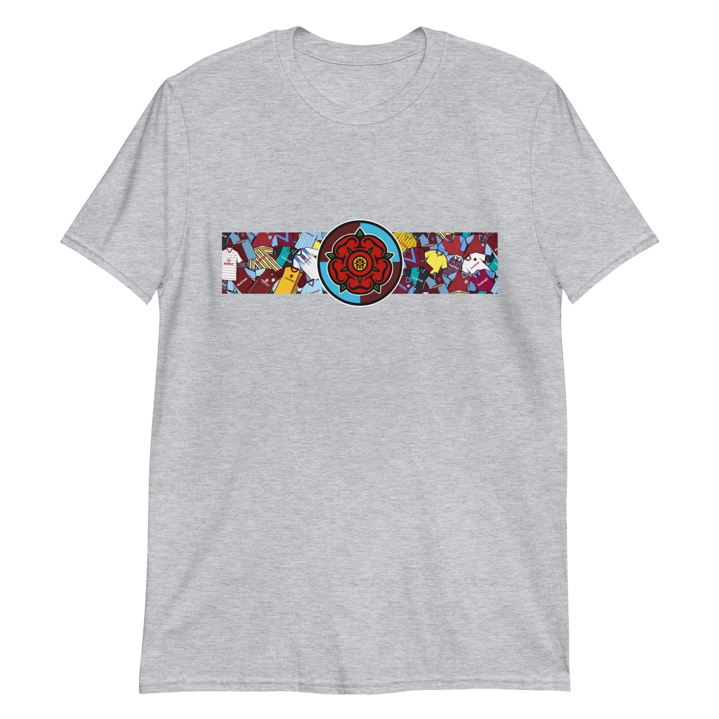 Burnley Lancashire Rose Retro Football Unisex T-Shirt