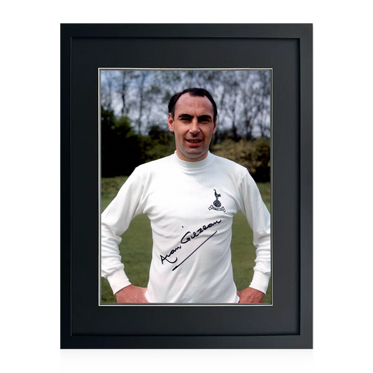 Alan Gilzean Signed Tottenham Hotspur 16x12 Image Deluxe Mount Frame