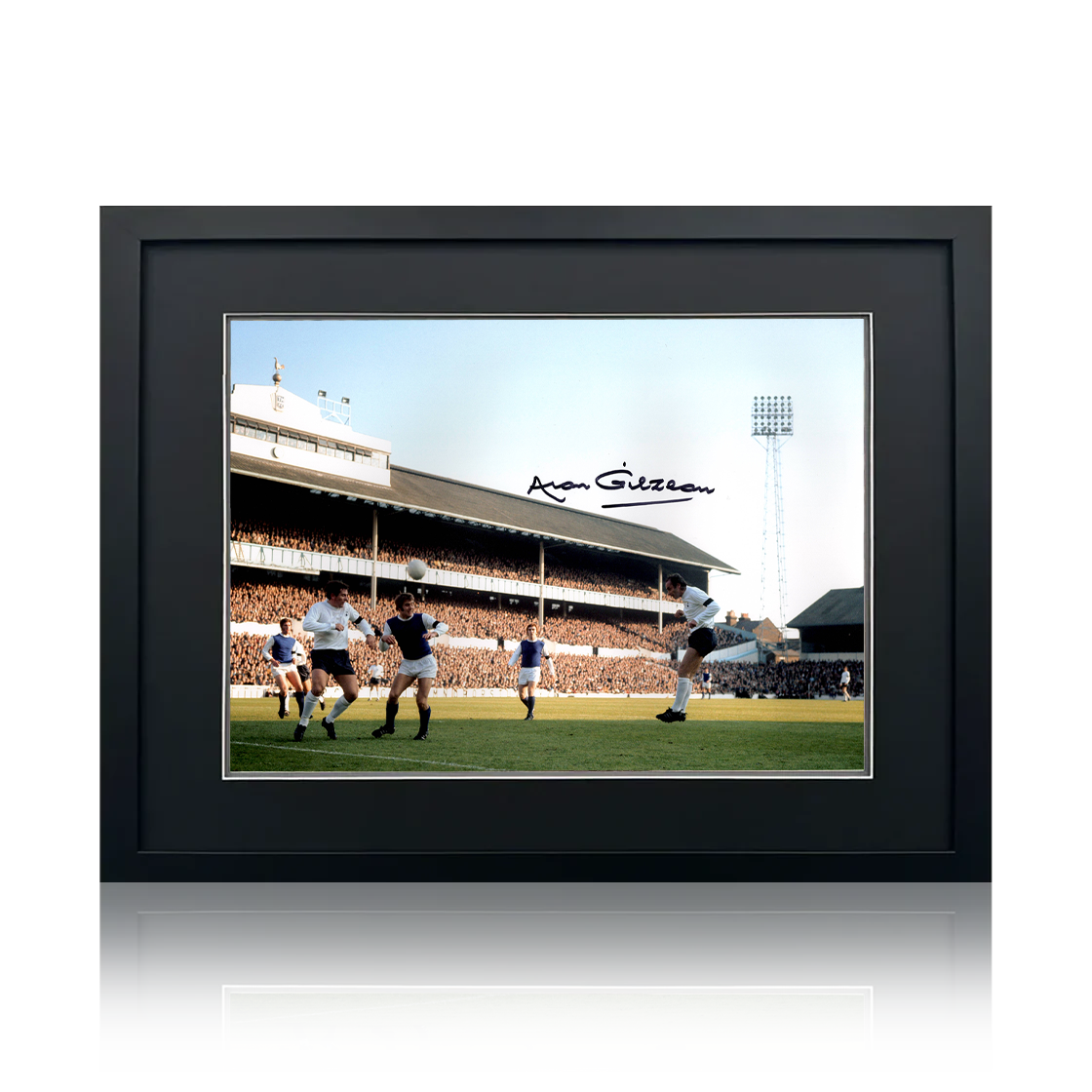 Alan Gilzean Signed Tottenham Hotspur 16x12 Image Deluxe Mount Frame