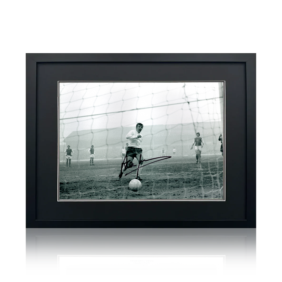 Alan Mullery Signed Tottenham Hotspur Image 3 Deluxe Mount Frame