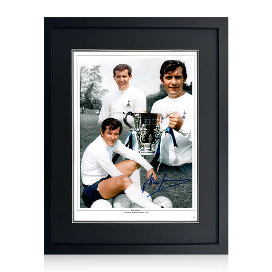 Alan Mullery Signed Tottenham Hotspur Image Deluxe Mount Frame