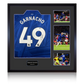 Alejandro Garnacho Signed Chelsea Shirt Elite Frame (Beckett)