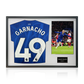 Alejandro Garnacho Signed Chelsea Shirt Classic Frame (Beckett)
