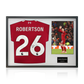 Andrew Robertson Signed Liverpool Shirt Classic Frame (ACG Cert)