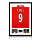 Andy Cole Signed Manchester United Shirt Premium Frame