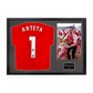 Mikel Arteta Signed Arsenal Champions Shirt Classic Frame