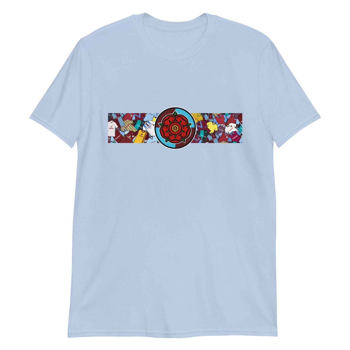 Burnley Lancashire Rose Retro Football Unisex T-Shirt