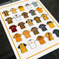 Hull Retro Shirts Football Print