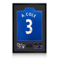 Ashley Cole Signed Chelsea Shirt Premium Frame