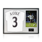 Ashley Cole Signed England Shirt Classic Frame