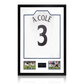 Ashley Cole Signed England Shirt Premium Frame