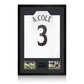 Ashley Cole Signed England Shirt Premium Frame