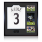 Ashley Cole Signed England Shirt Elite Frame