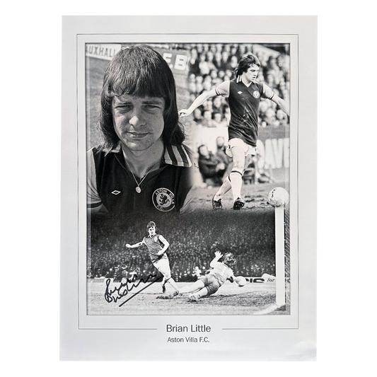 Brian Little Signed Aston Villa 16x12 Image