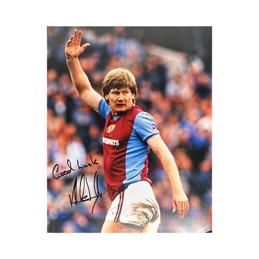 Ken McNaught Signed Aston Villa 10x8 #1