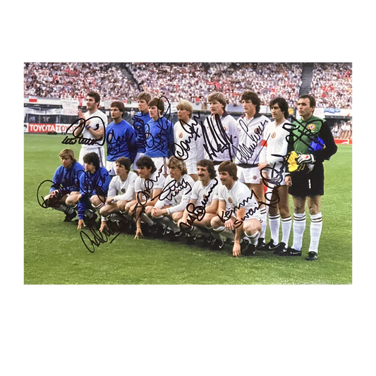 Aston Villa Squad Signed (signed by 16) 1982 European Cup Final Image 12x8