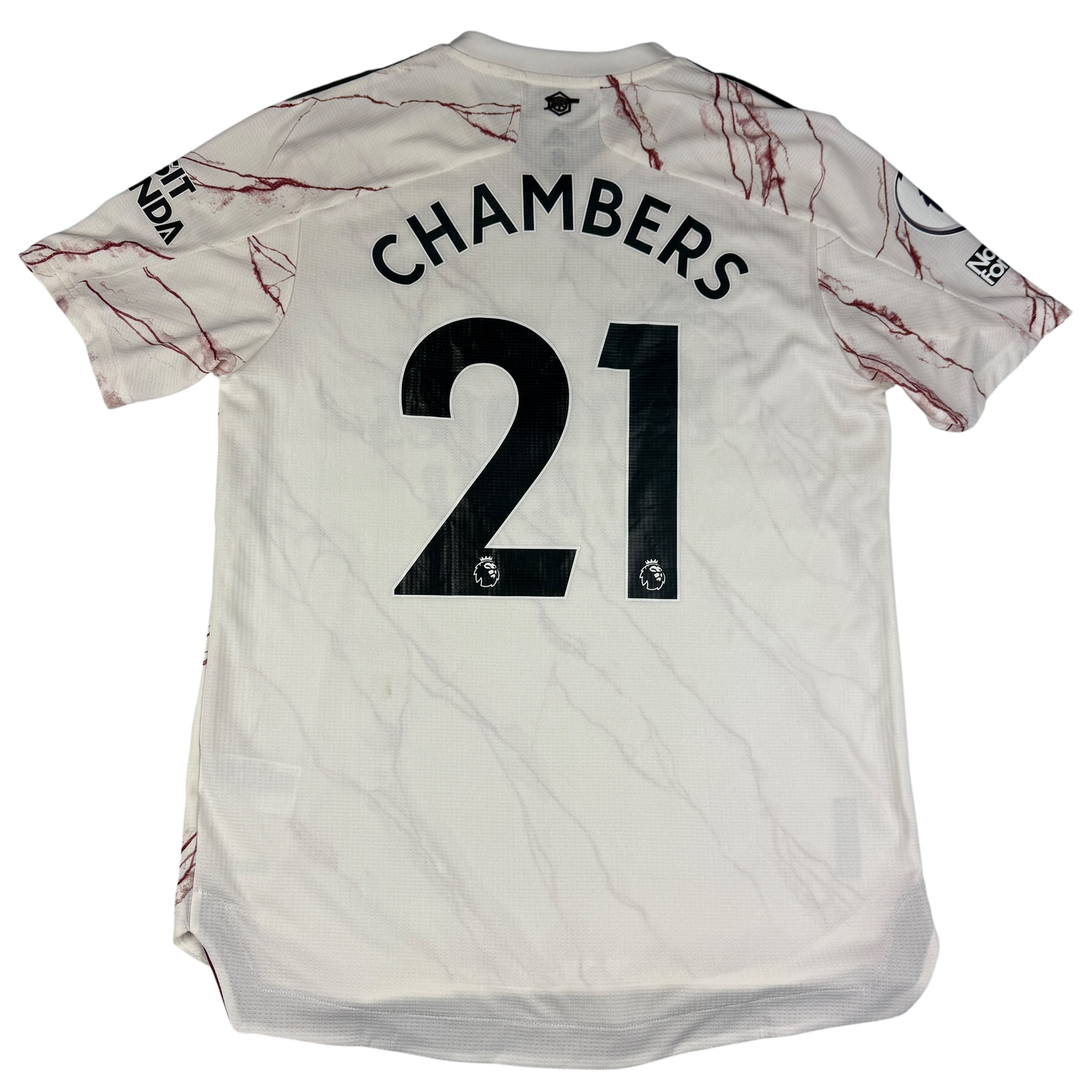 Arsenal 2020/2021 Match Issued Away Shirt - Chambers 21 Premier League print