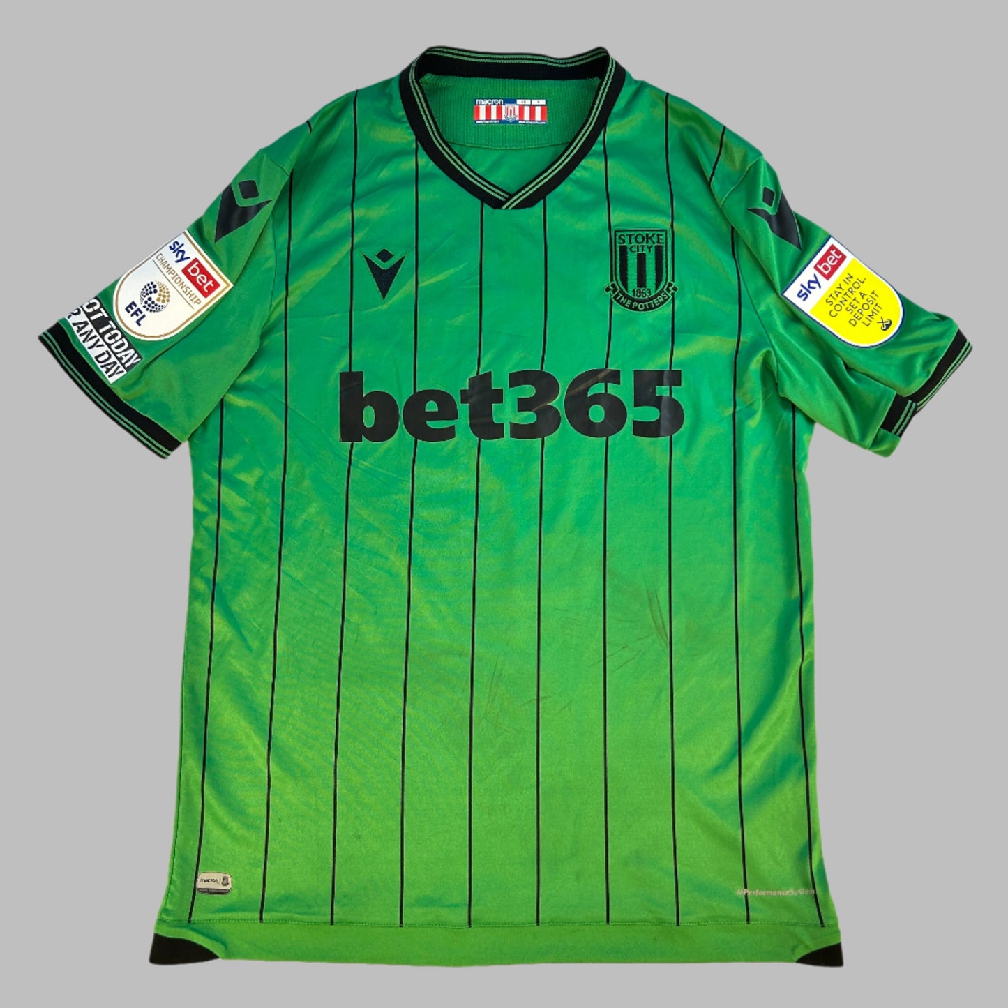 Stoke City 2021/2021 Match Worn Away Shirt - Chester 5