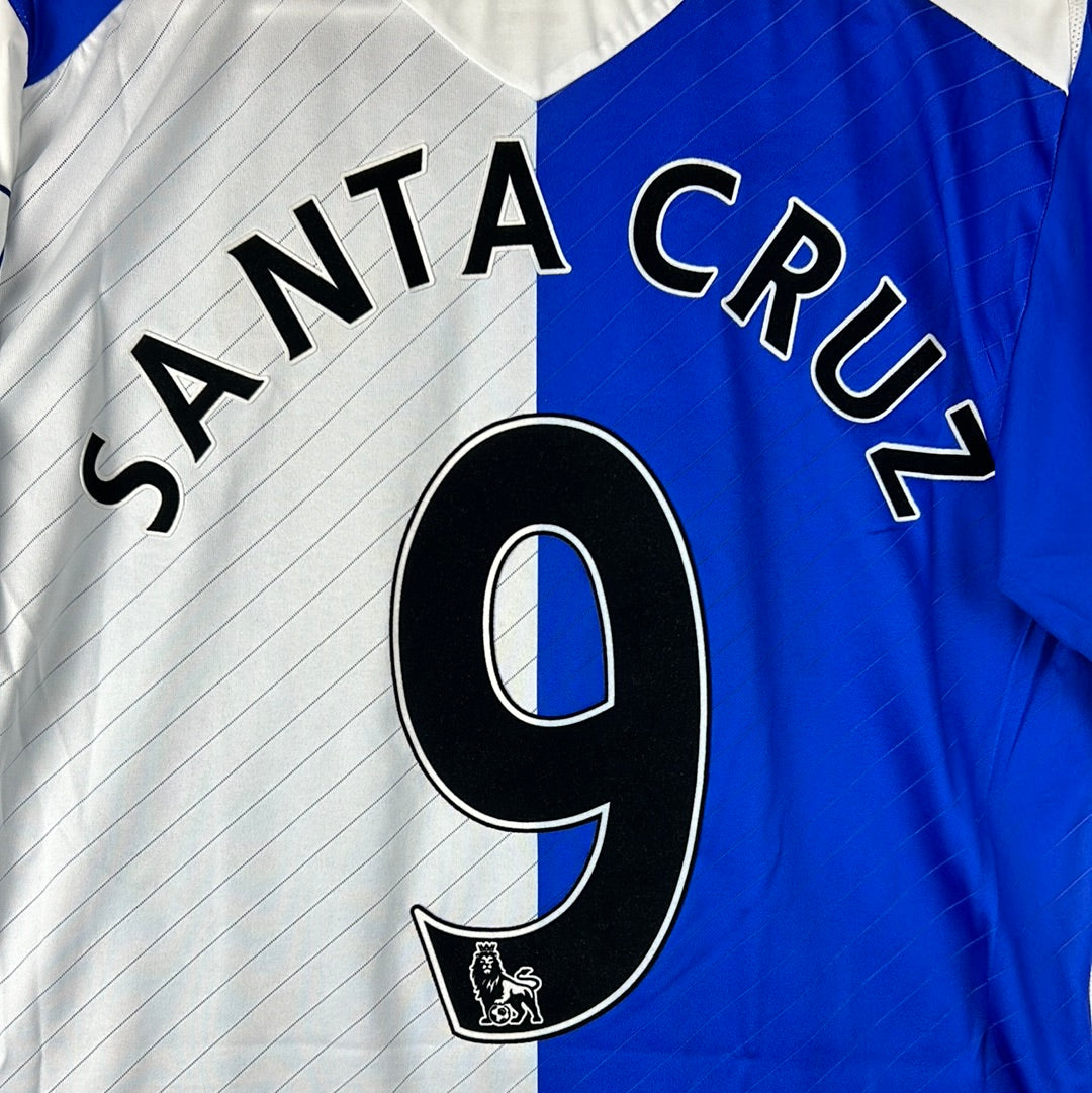 Blackburn Rovers 2008/2009 Player Issue Home Shirt - Santa Cruz 9