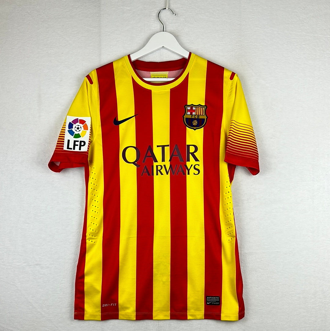 Barcelona 2013/2014 Player Issue Away Shirt - Alexis 9