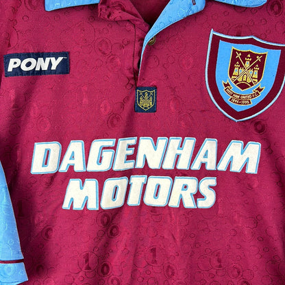 West Ham United 1995-1996-1997 Home Shirt - XL - Dumitrescu 18