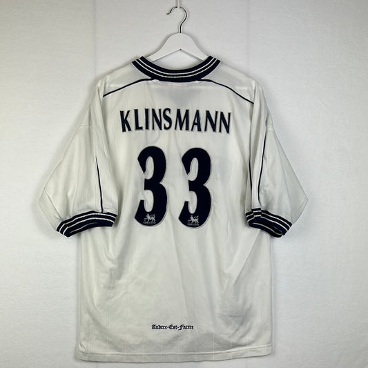Tottenham Hotspur 1997-1998-1999 Home Shirt - XL - Klinsmann 33