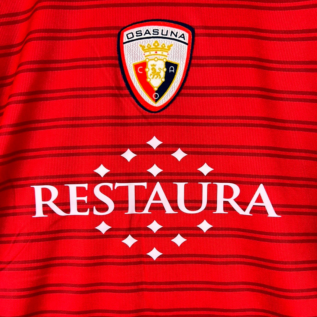 Osasuna 2007-2008 Player Issue Home Shirt - Large - Pandiani 11