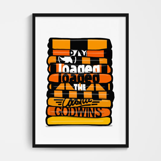 Barnet Football Shirt Stack Print
