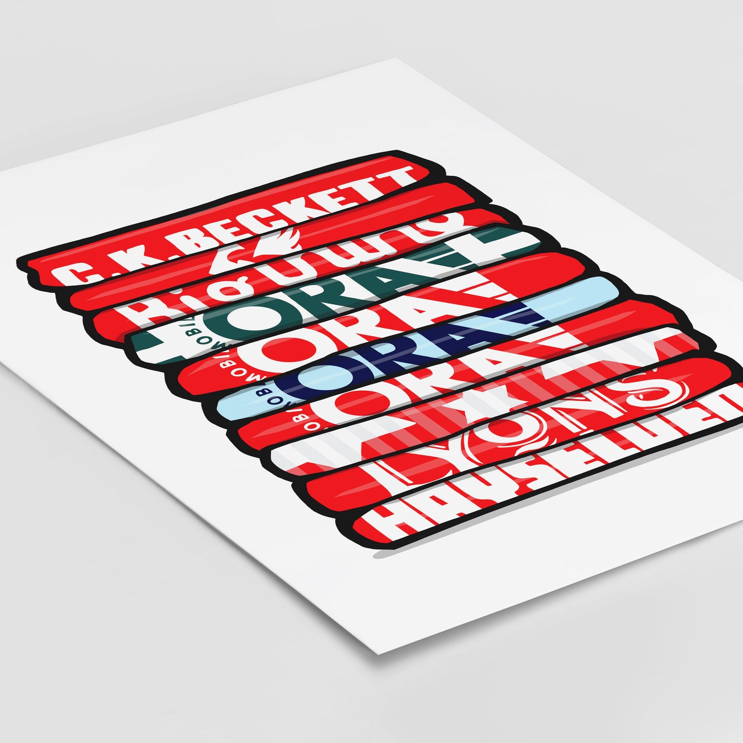 Barnsley Shirt Stack Print