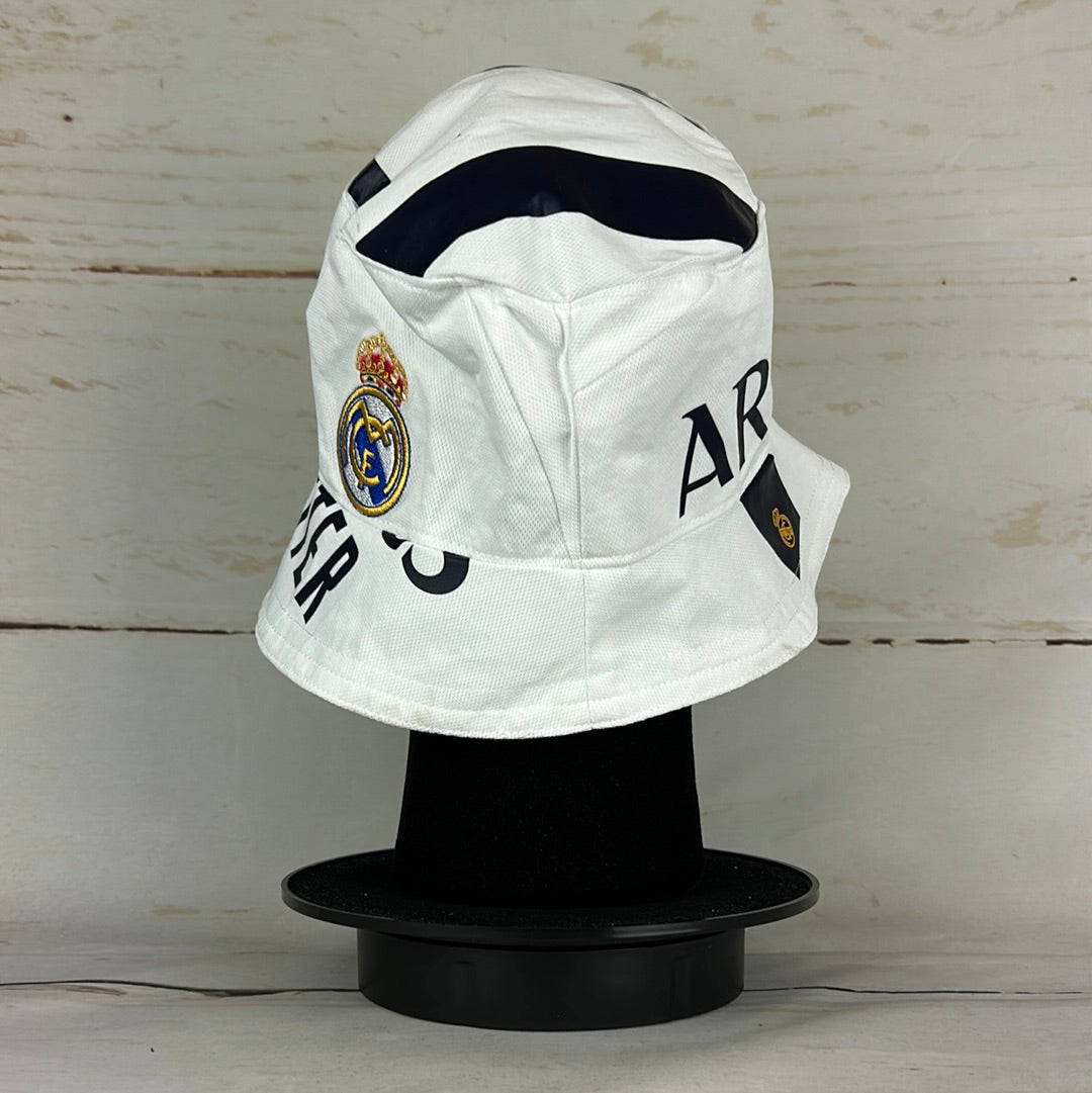 Real Madrid 2022-2023 Upcycled Home Shirt Bucket Hat *Arbeloa 17