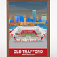 Old Trafford Stadium Manchester A3 Print