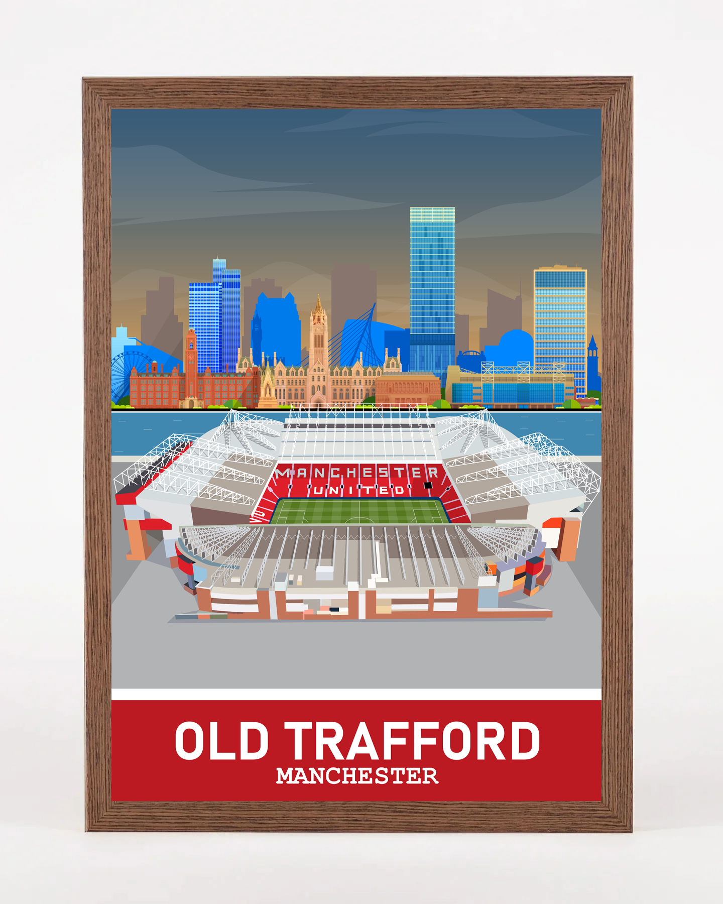 Old Trafford Stadium Manchester A3 Print