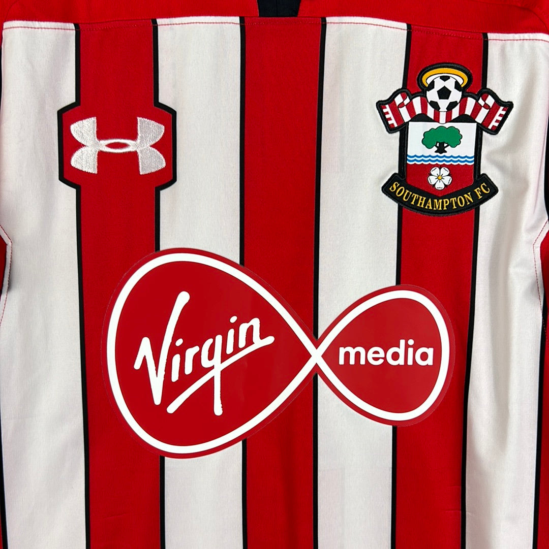 Southampton 2018/2019 Match Issued Home Shirt - Lemina 18