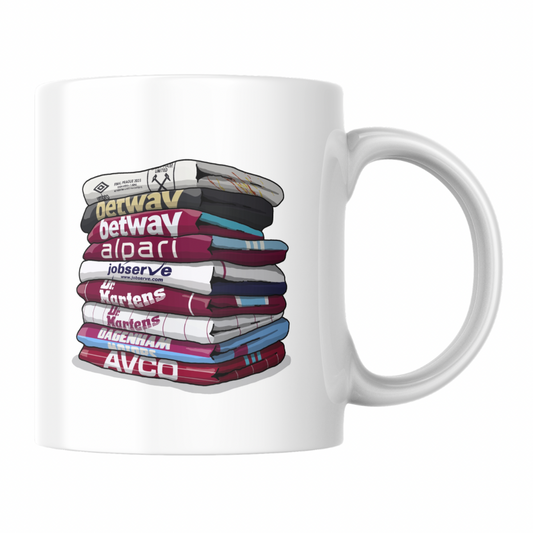 West Ham United Shirt Stack Mug
