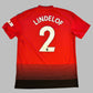 Manchester United 2018/2019 Home Shirt back with Lindelof 2 print