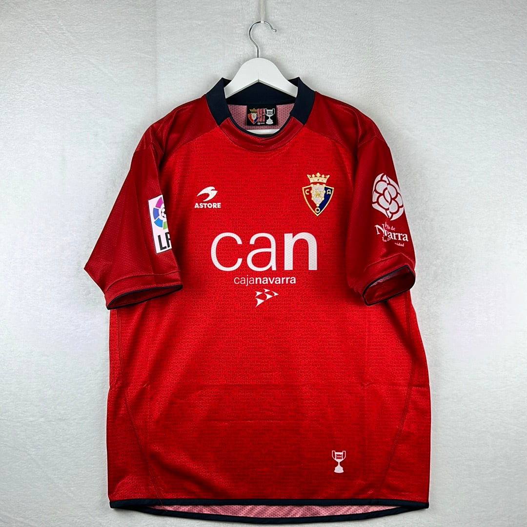 Osasuna Match Worn 2004/2005 Home Shirt - Copa Del Ray Final - Milosevic 9