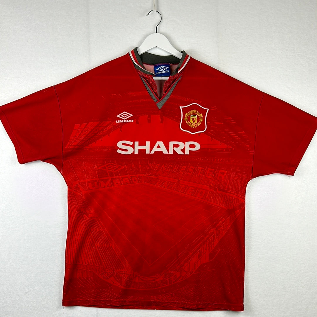 Manchester United 1994-1995-1996 Home Shirt - Extra Large