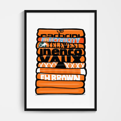 Blackpool Shirt Stack Print
